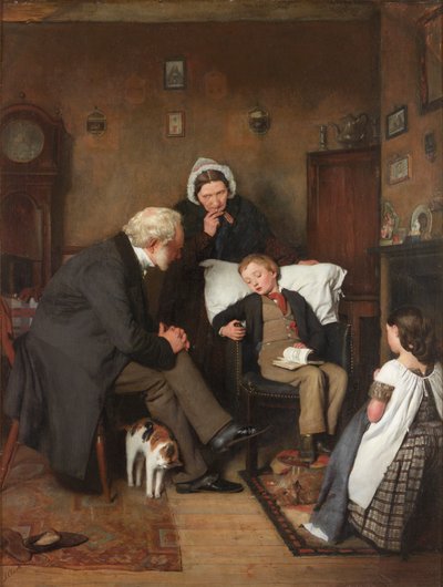 The Sick Boy, c.1857 by Joseph Clark